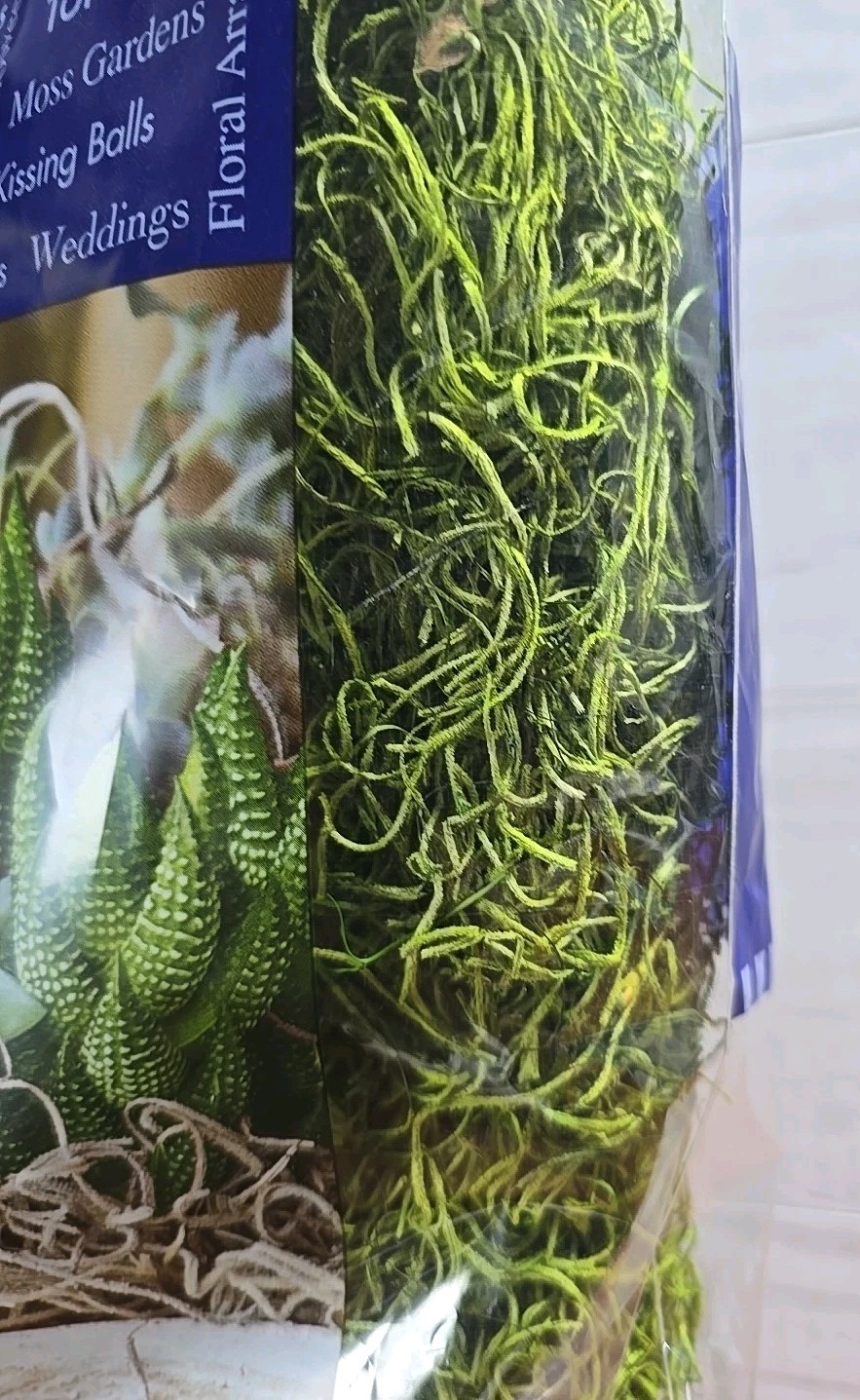 SuperMoss Forest Fresh Decorative Moss for Potted Plants, Natural Green, .534in*