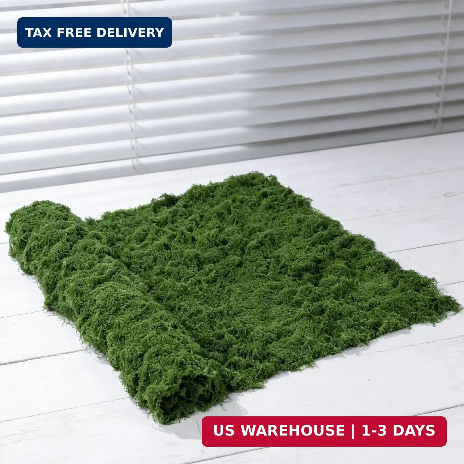 Artificial Moss Mat, 39″ x 78″ Large Fake Moss Sheet for Crafts & Planters, Real