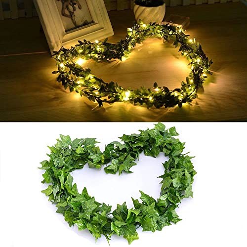 168 FT Artificial Ivy Garlands with 400 LED /132FT String 168ft With 400led