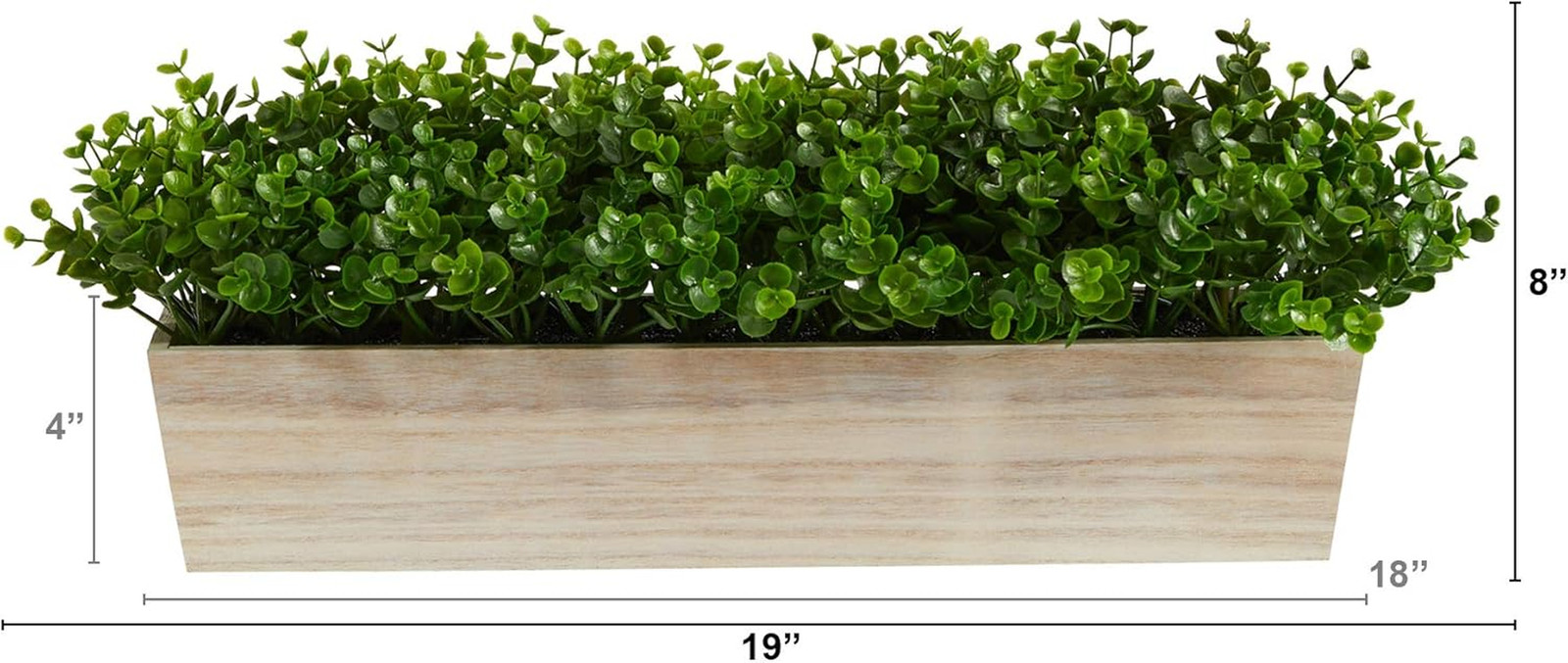 19″ Eucalyptus Artificial Plant in Stylish Decorative Planter