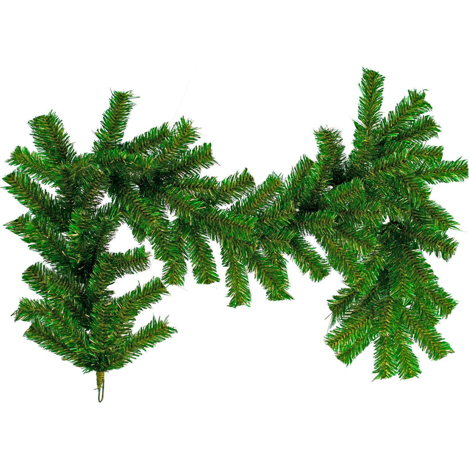 6FT St. Patrick’s Day Brush Garland Green and Gold Firework Tinsel Christmas