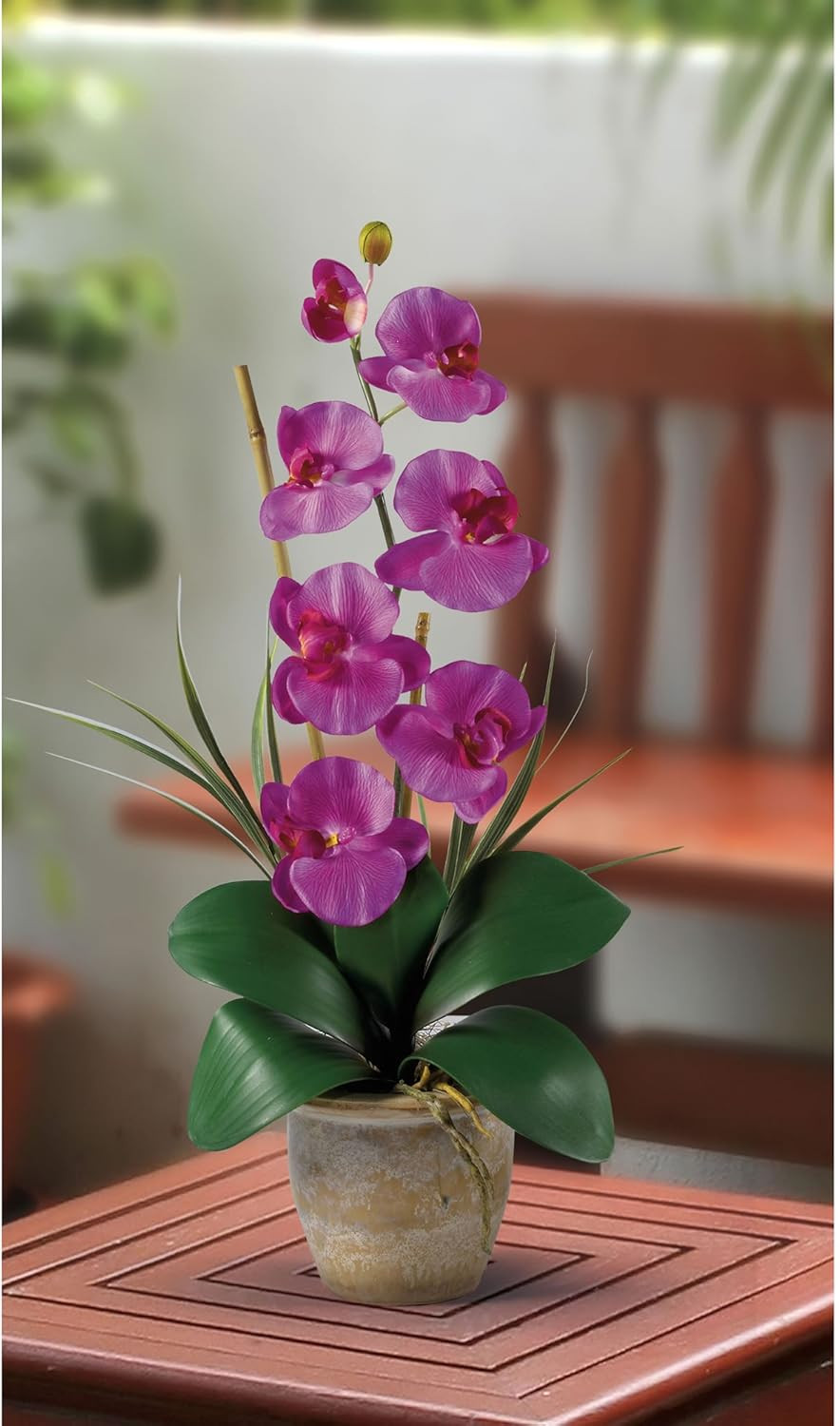 Elegant Phalaenopsis Silk Orchid Flower Arrangement for Home Decor
