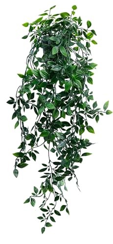 Artificial Hanging Plants for Shelf, Fake Potted Greenery 1-pack Mandala Vines
