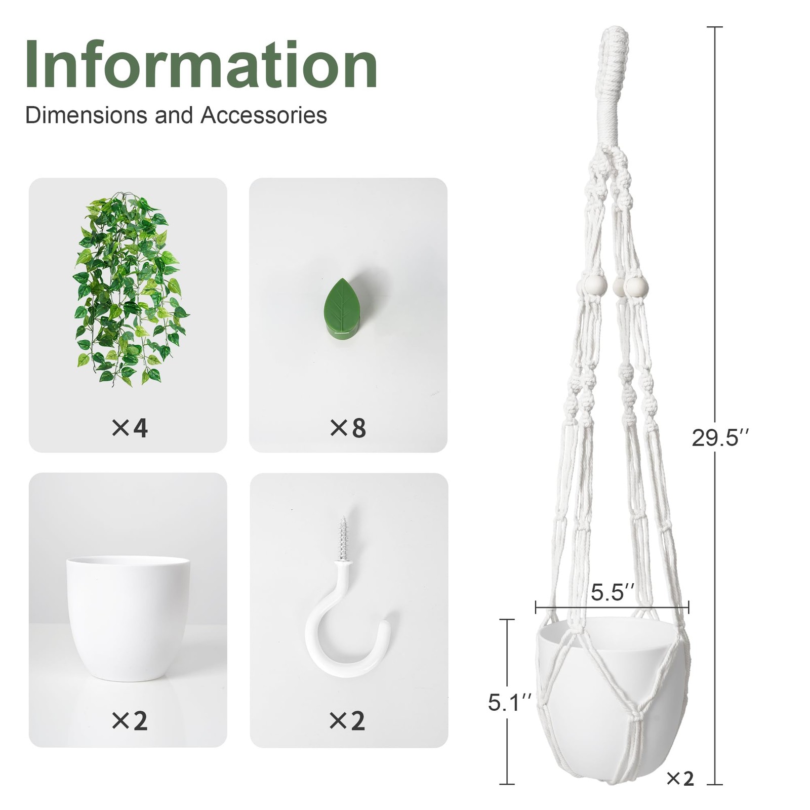 2 Packs Fake Hanging Plants with Pots, Artificial Pothos Hanging Plants with …