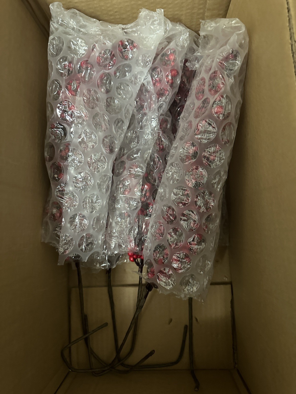 4pc Christmas Red Mixed Berry Branch 25” Long (READY TO SHIP)