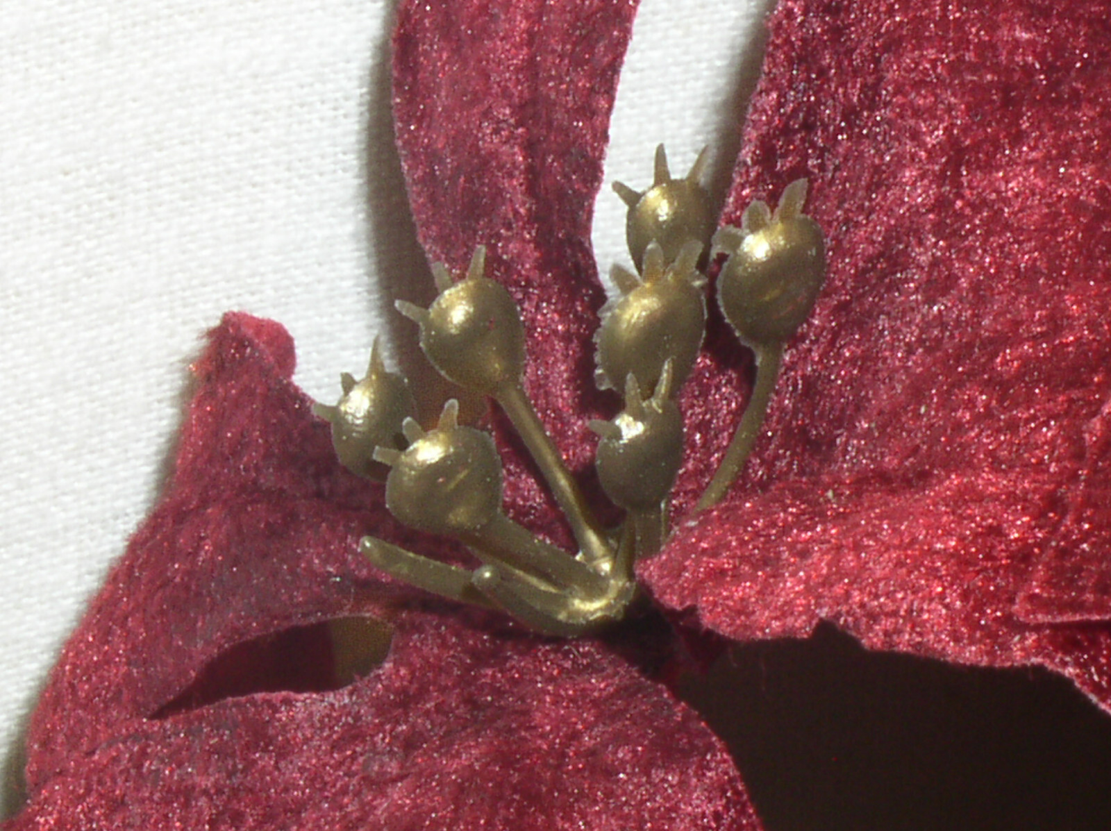 12 ASHLAND CHRISTMAS 9 INCH BURGUNDY POINSETTIA 4 STEM BUSH SILK FLOWER 756035