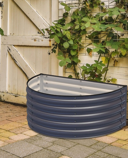 CIRCLE RAISED GARDEN BED – OLLE GARDENS 17″ TALL DECORATIVE SEMI