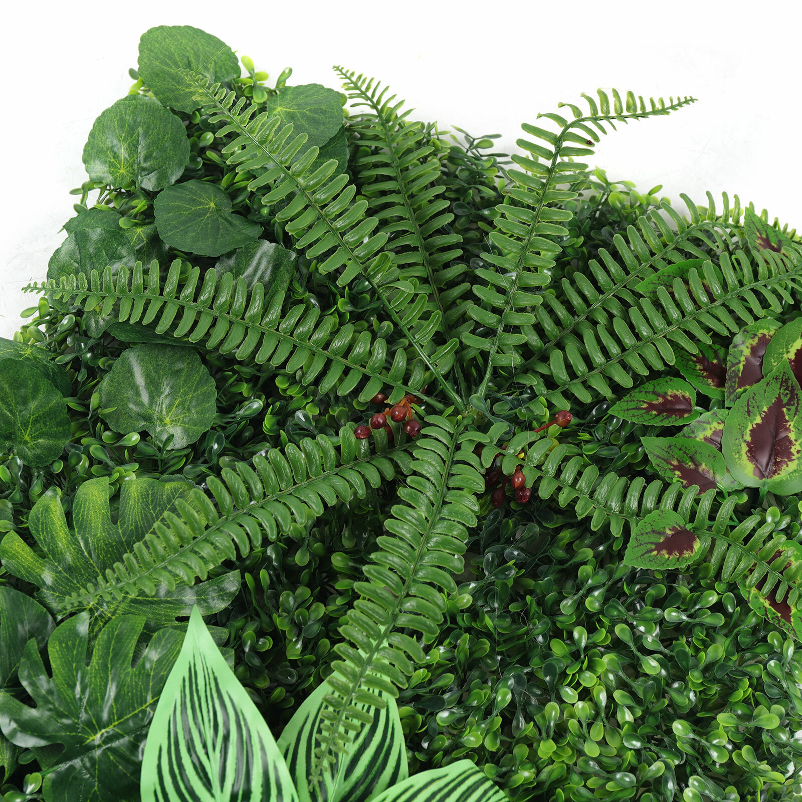 Plant Artificial Mat 12PCs Greenery Wall Hedge Grass Fence Foliage Panel Decor