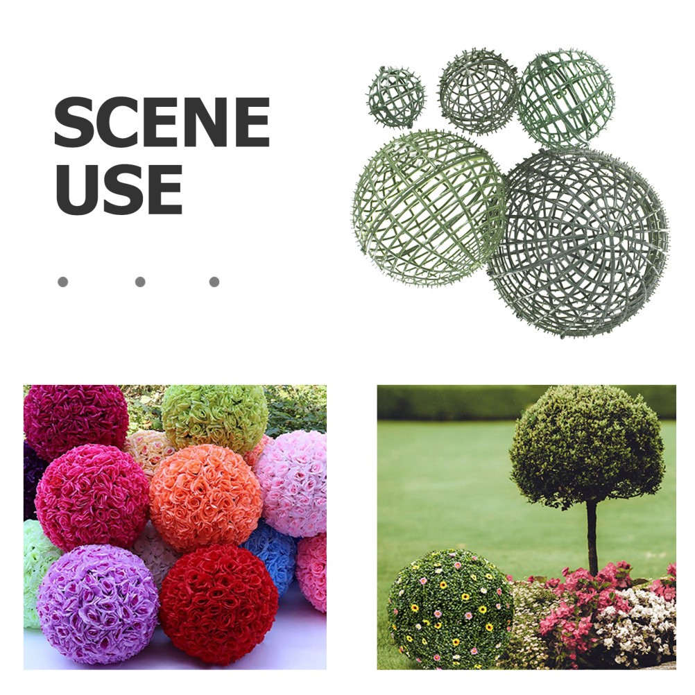 5 Pcs Flower Arrangement Ball Inner Liner Plant Support Frame Cage