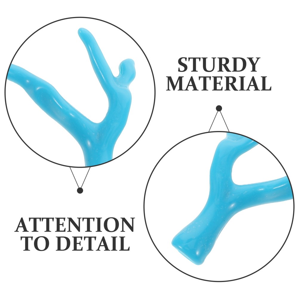 10Pcs Lightweight Acrylic Blue Coral Horn Branches for Hairpin DIY Decoration