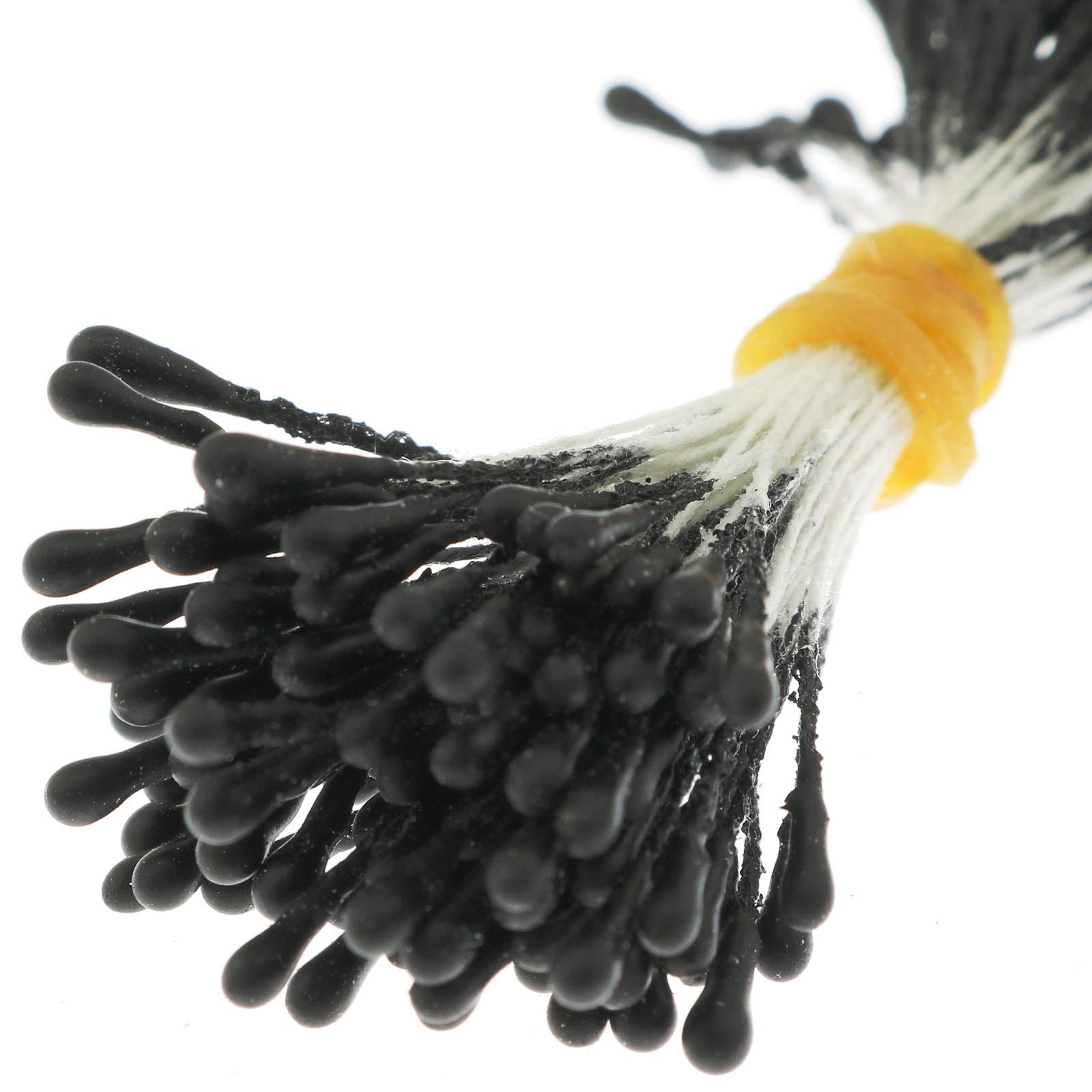 ~400 PCS Matte Black Artificial Pearlized Floral Stamen for Flower Making