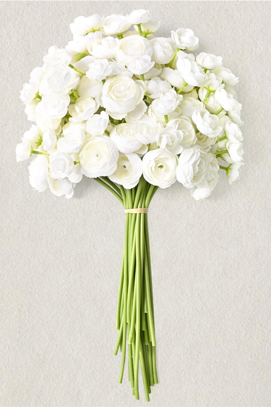 Ranunculus Artificial Flowers, 18Pcs 14In Fake Peonies Artificial Flowers, Wh…