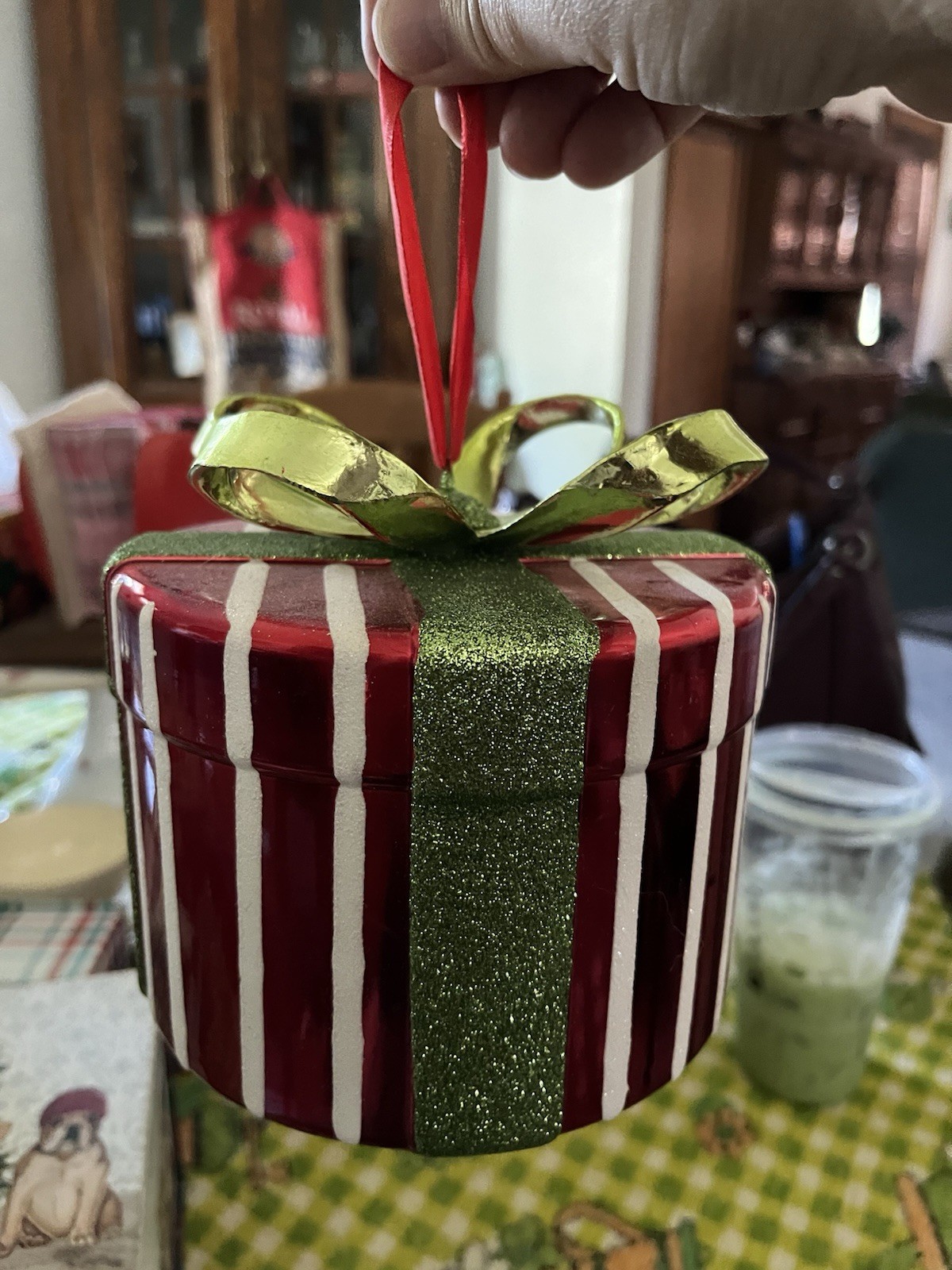 Christmas In July Decorative Gift With Hanging Ribbon