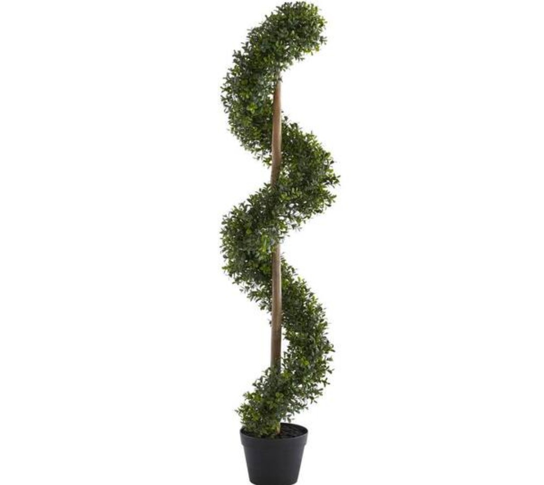 StyleWell 4 Ft. Indoor Artificial Murraya Spiral Tree – Brand New