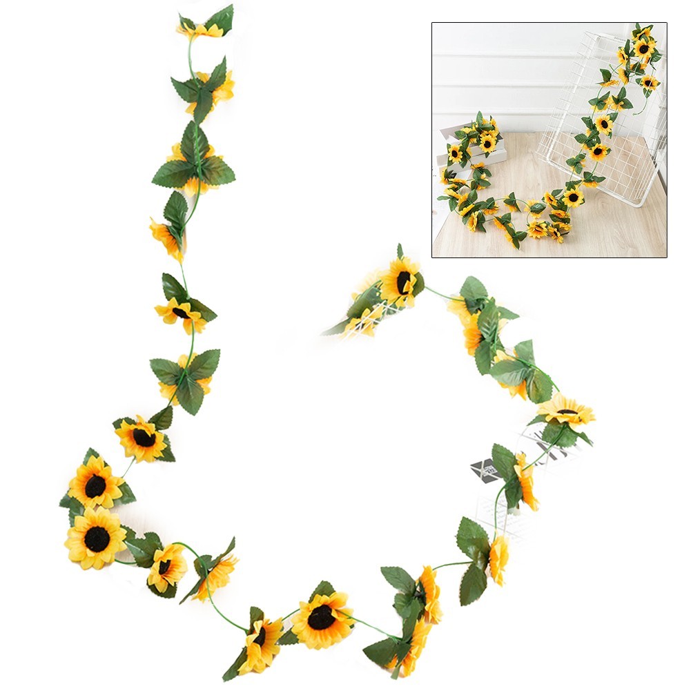 Sunflower Garland for Gardens Add a for splash of Color to Your Outdoor Space