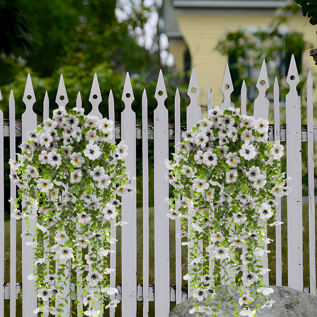 Artificial Fake Hanging Flowers Vine Plants for Indoor Outdoor Home Garden Decor