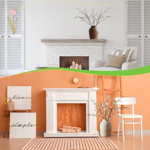 Giegxin 42in Spring Faux Cream Cherry Blossom Branches 3pcs