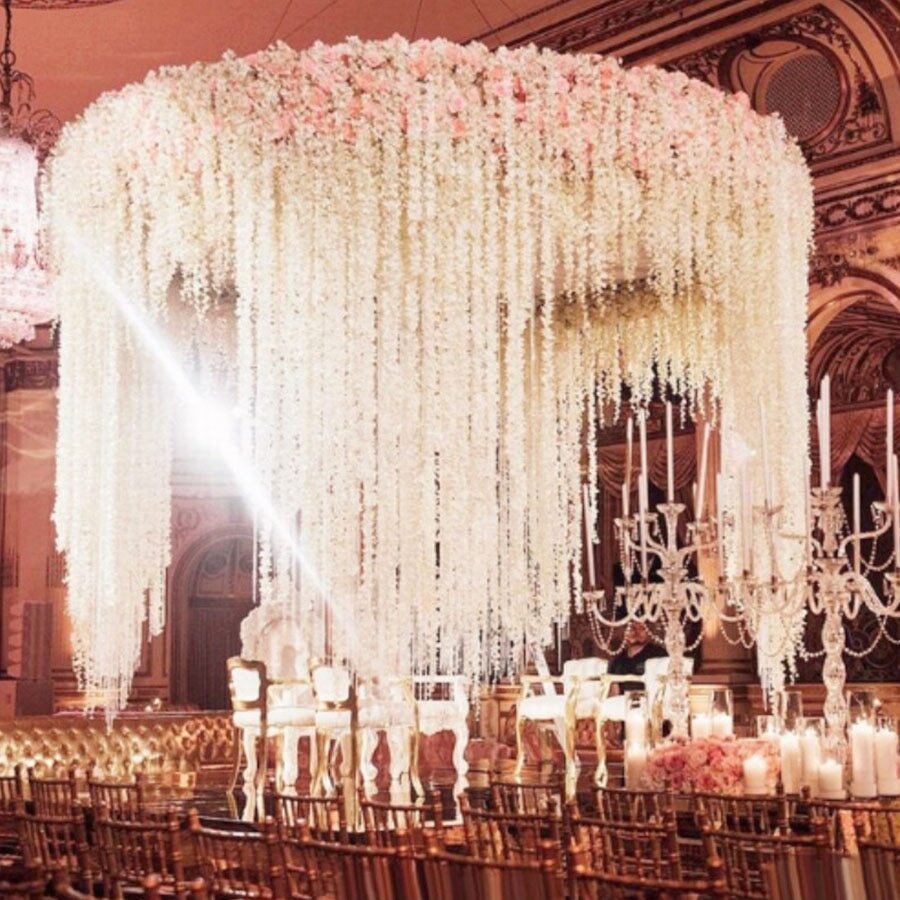 10pcs 100cm Artificial Cherry Blossom Vine Silk Flowers Sakura Wedding Decor