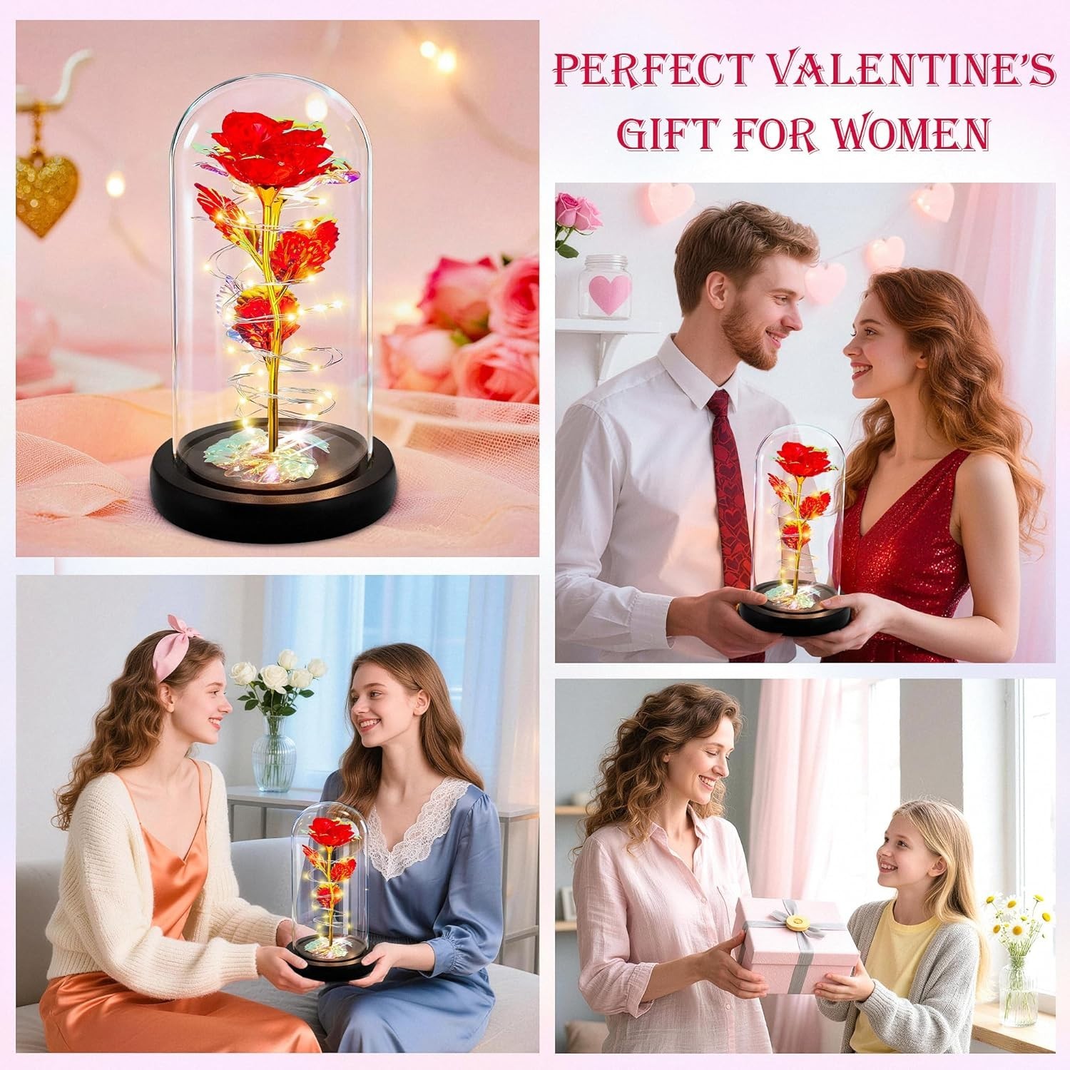 Eternal Red Rose with LED Lighting – Romantic Gift for Valentine’s Day & More