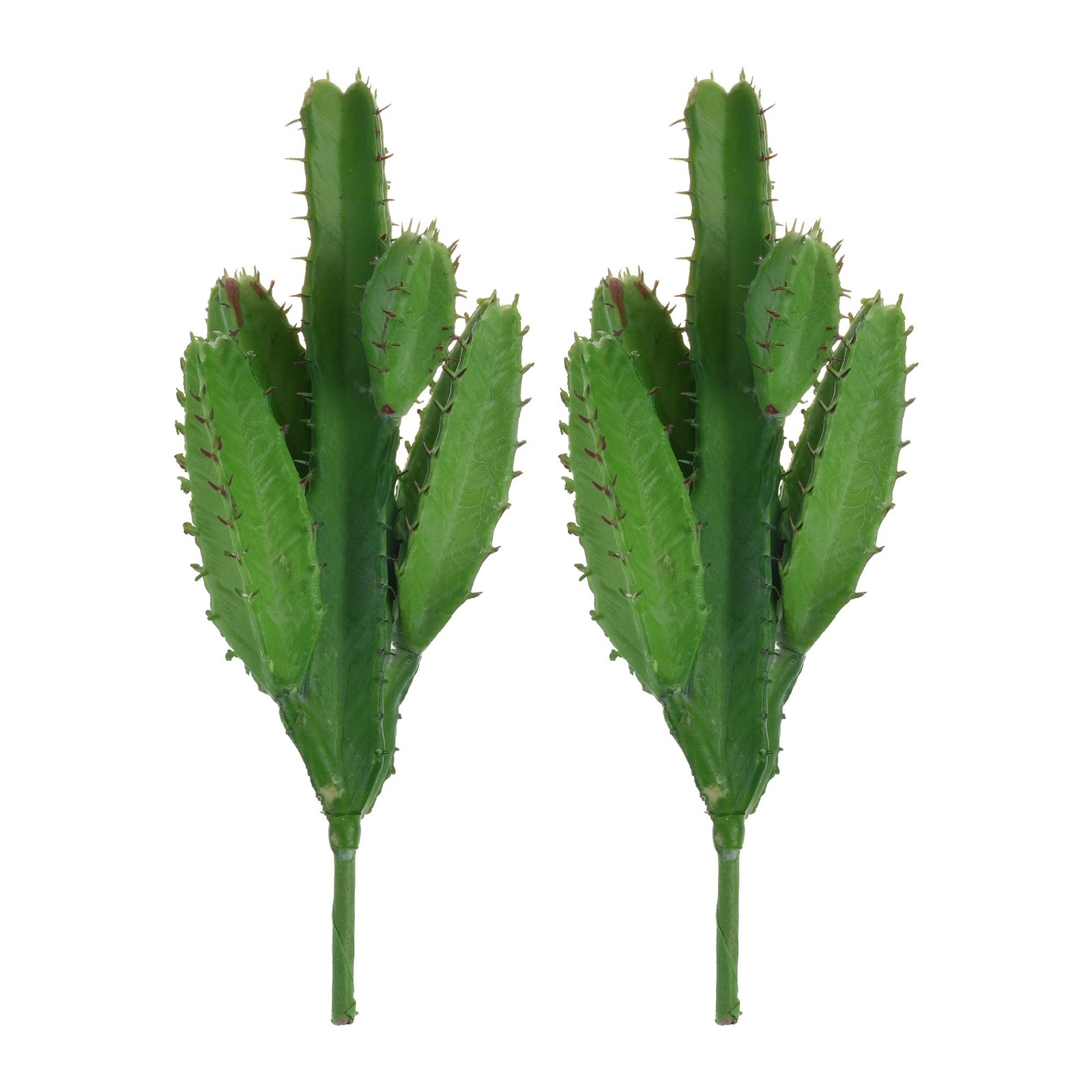 Bluecell 2Pcs Real Looking Artificial Cactus Plant DIY Material for Home Decorat