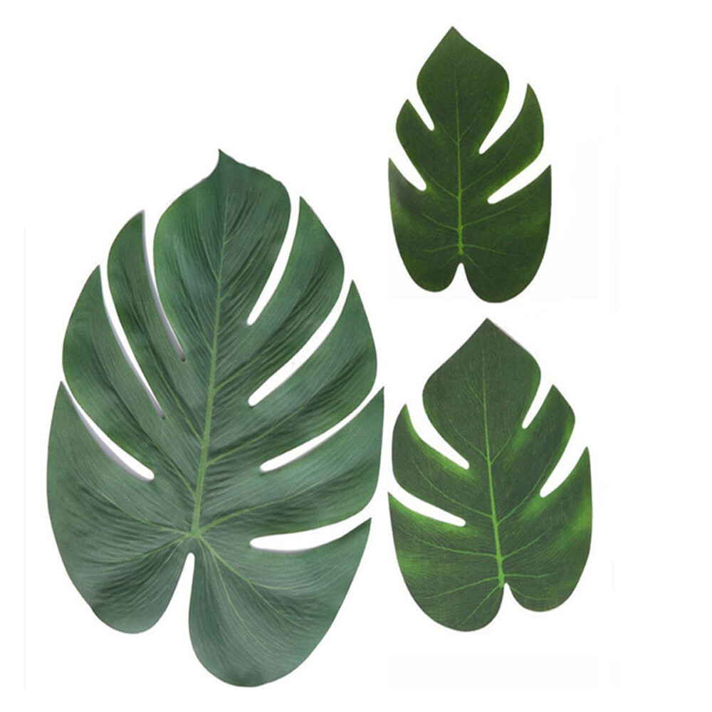 30PCS Artificial Palm Leaves Large Palm Leaves Hawaiian Leaves Decorations