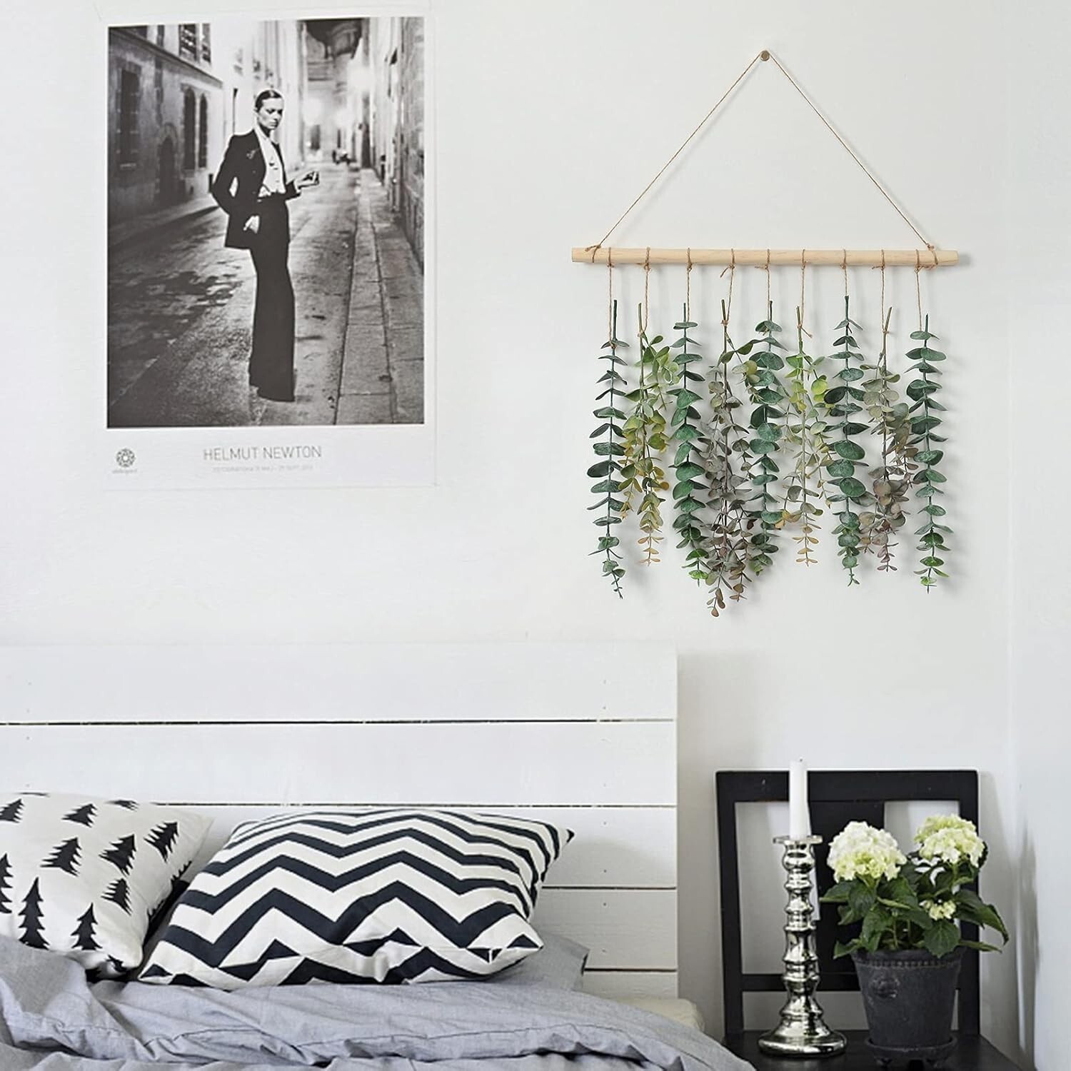 Versatile Bohemian Eucalyptus Wall Decor with Easy Installation – Green-2