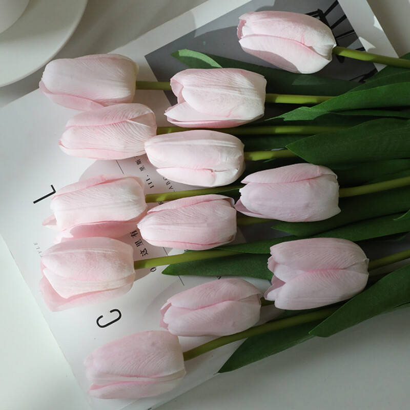 6/12pcs Tulip Artificial Flowers DIY False flowers Ornaments Flower Arrangement