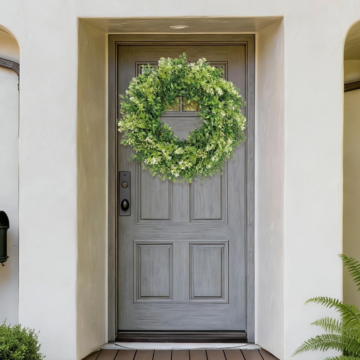 28 Inch Large Artificial Eucalyptus Wreath for Front Door Home Decor Greenery…