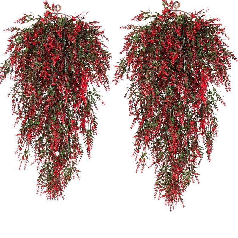 2/4PCS Artificial Vine Plants – Fake Hanging Greenery for Home, Garden & Outdoor