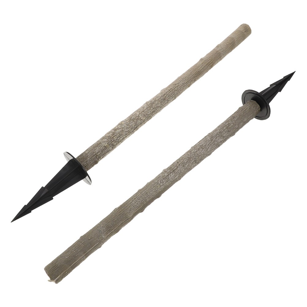 2 Sets Simulated Tree Pole Accessories Artificial Bonsai Trunk Plant Spike