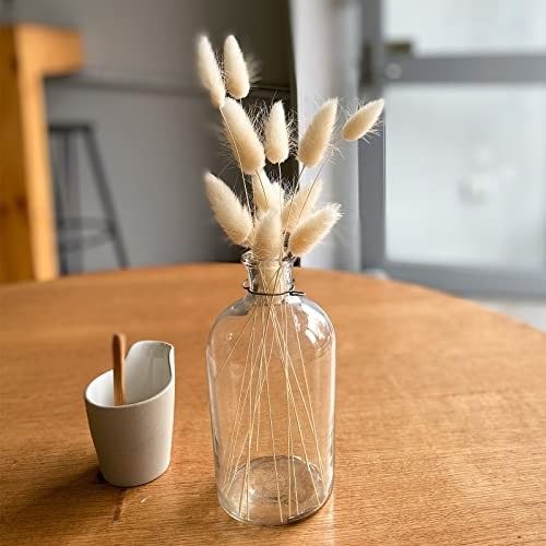 100 PCS Bunny Tails Dried Flowers, Dried Pampas Grass Bouquet, Boho Table Decor,