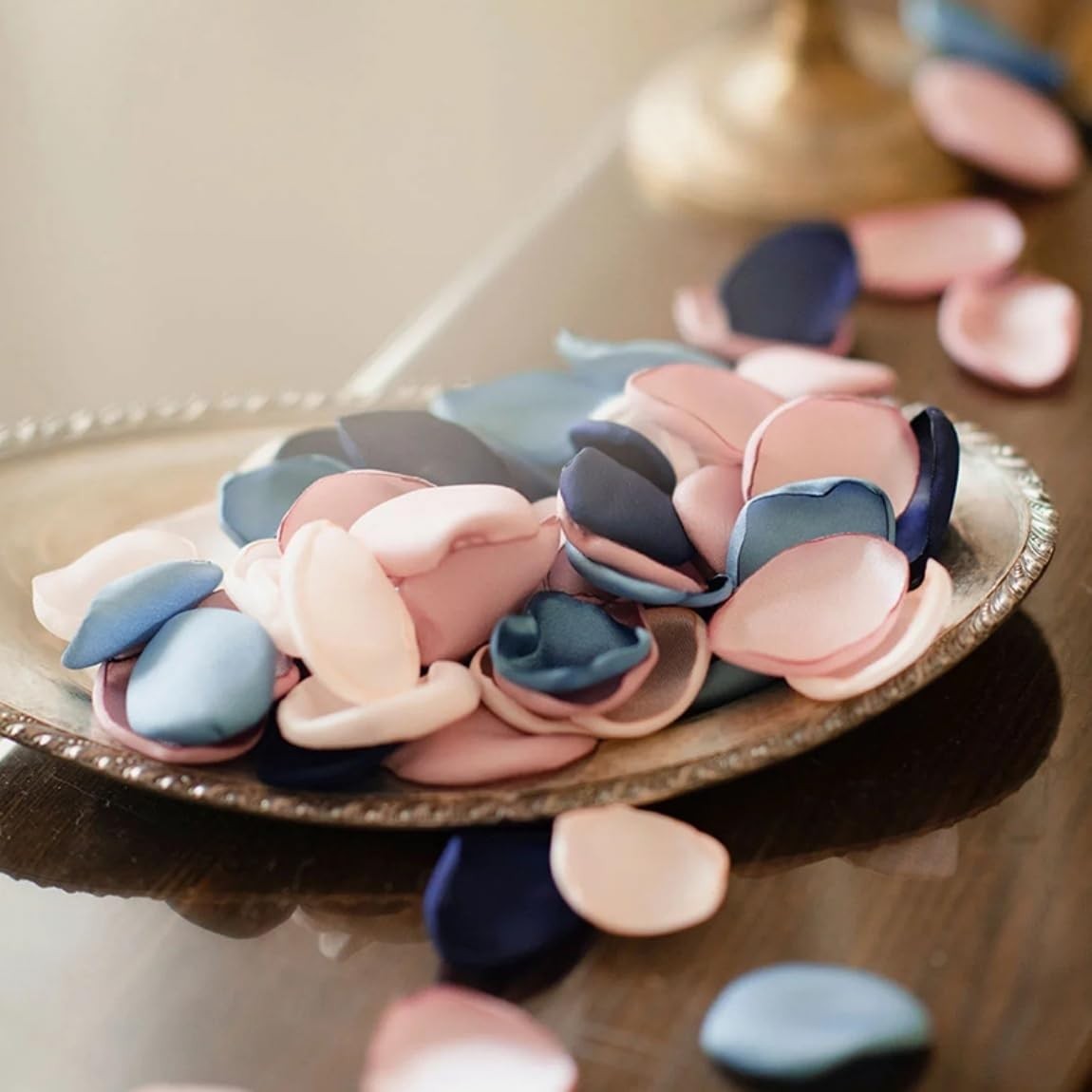 300 PCS Silk Artificial Rose Flower Petals Wedding Party Decor Fake Fuchsia