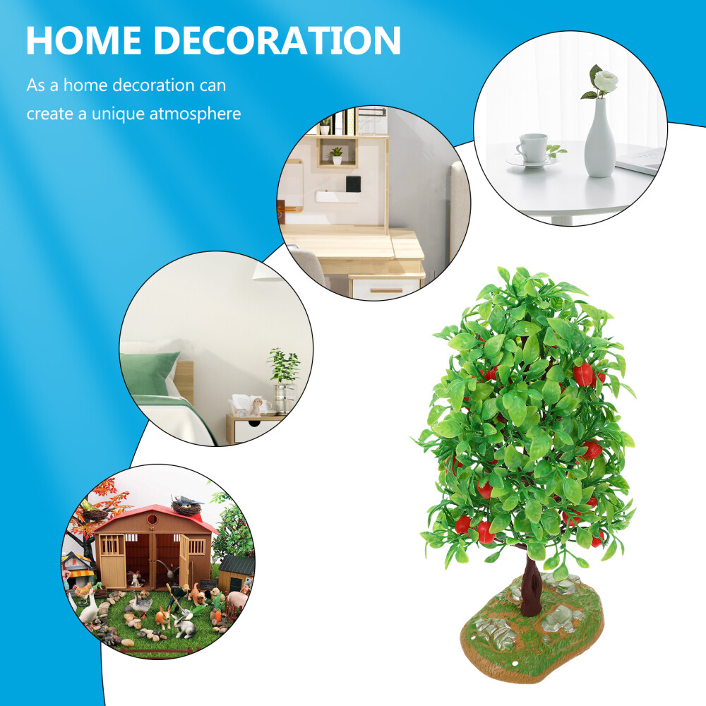 Tree Model Fruitful Artificial Fake Bonsai Faux Indoor