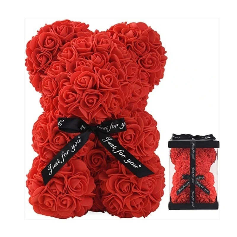 Flower Floral Foam Rose Teddy Bear Romantic Valentine’s Day Gift Girlfriend Wife
