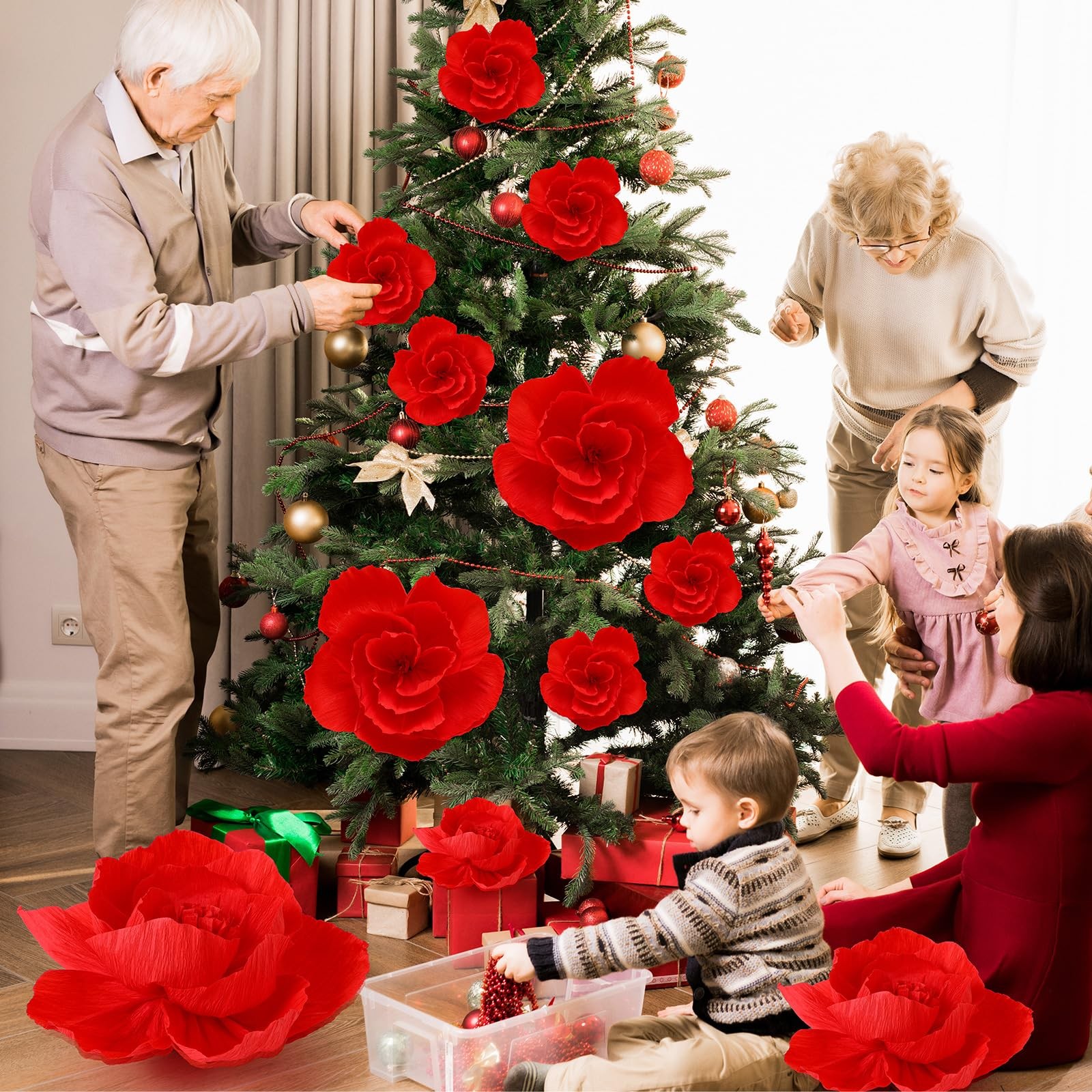Giant Paper Flowers Artificial Large Paper Flower Decoration for Wall Art