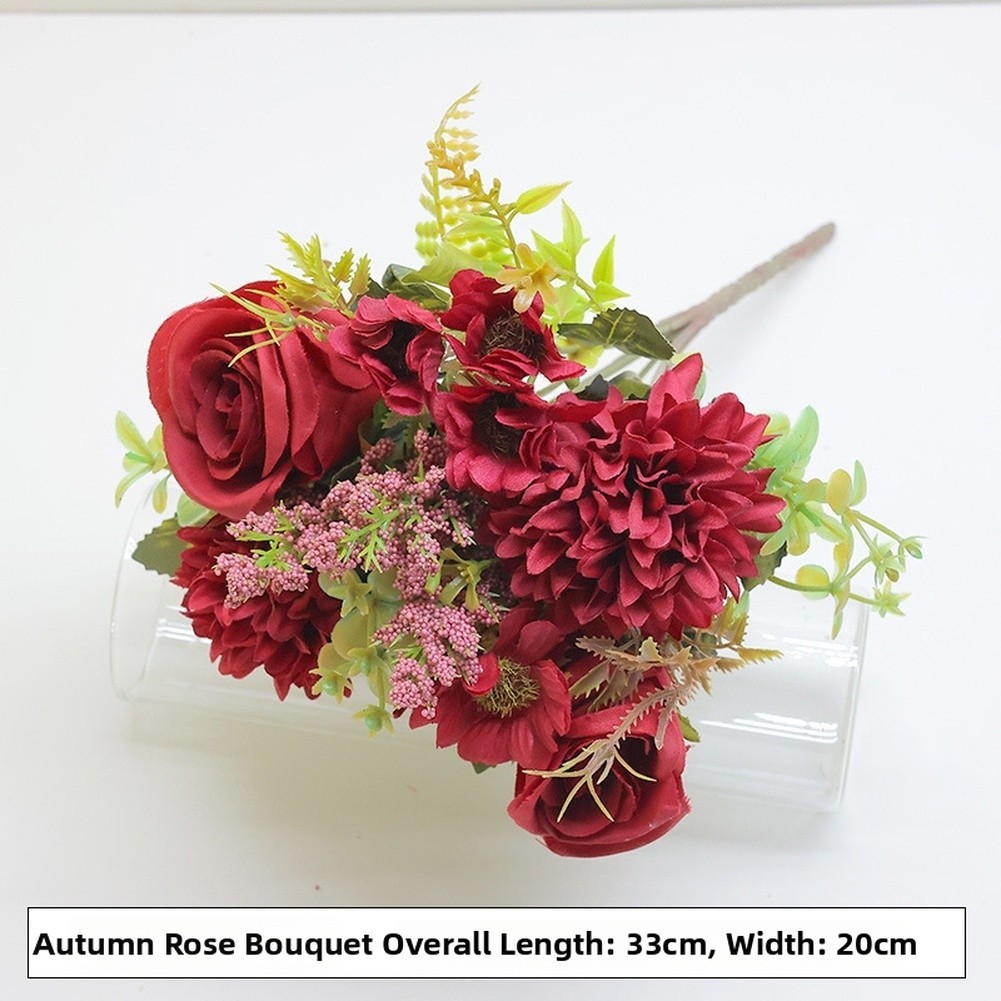 Persian Artificial Flower Bouquet 7 Heads for Home Studio Decoration