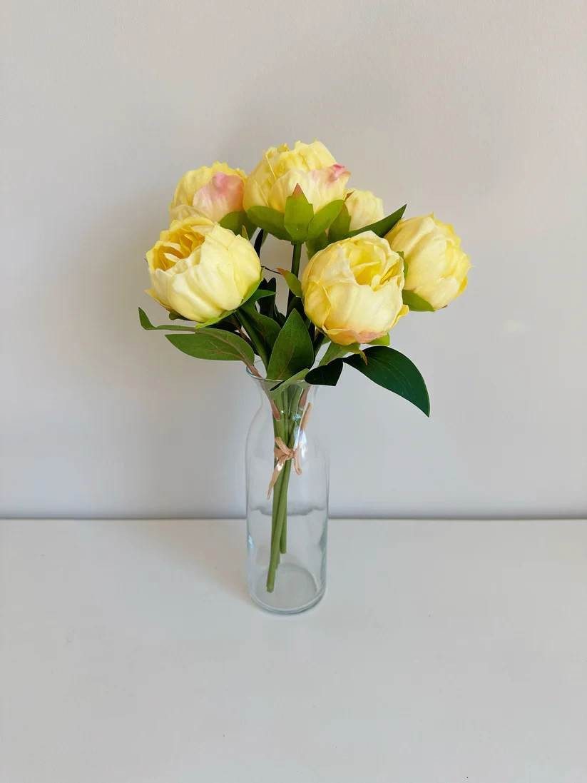 Real Touch Peony Bunch (12Stems)