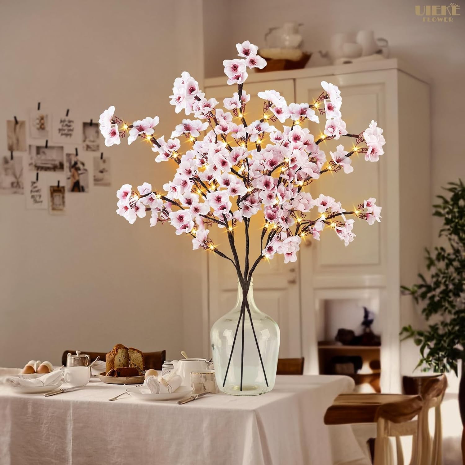 Battery-Operated Cherry Blossom Branch Lights – 3PCS for Indoor & Outdoor Decor