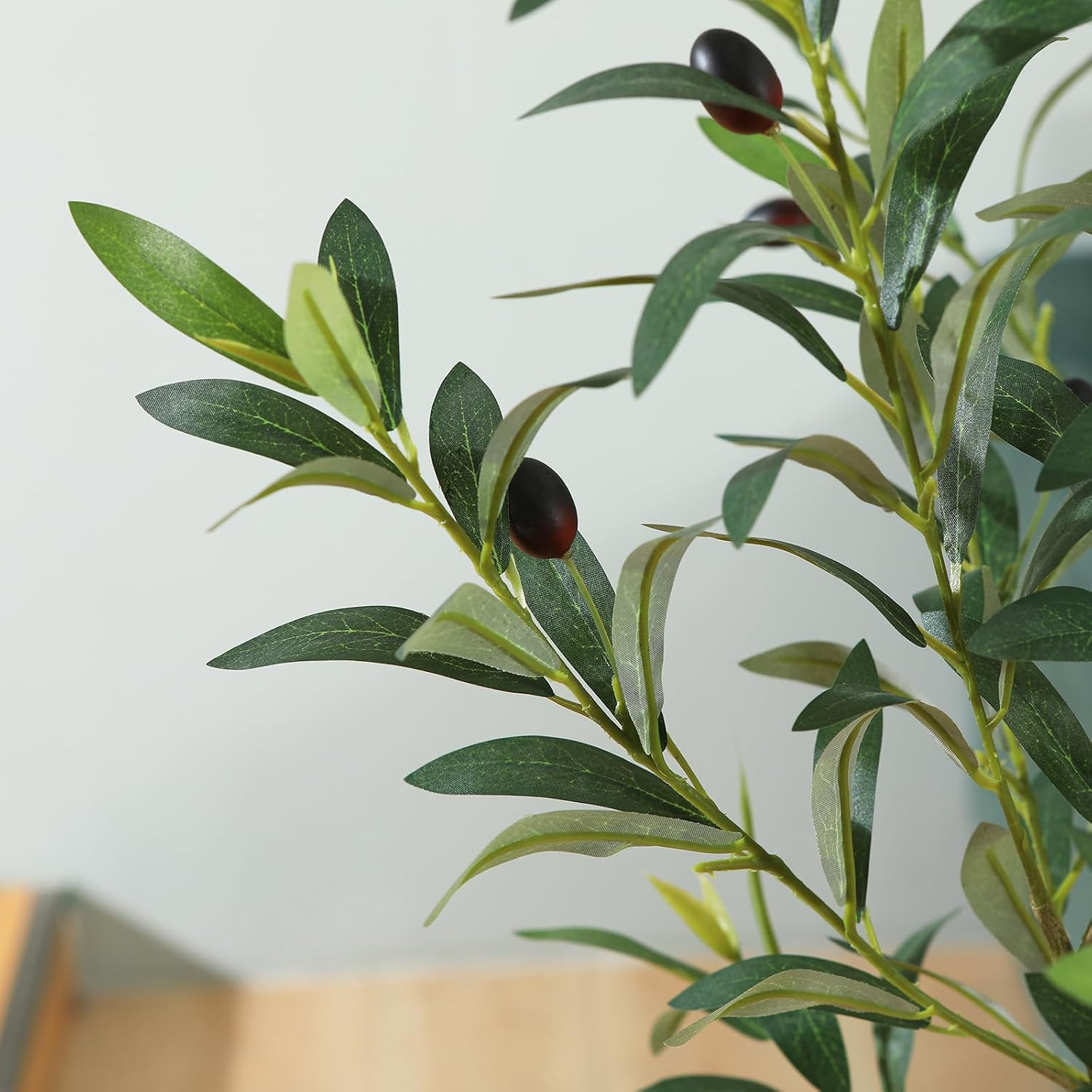 Artificial Olive Trees, 7 ft Tall Fake Olive Trees for Indoor | Faux Olive Silk