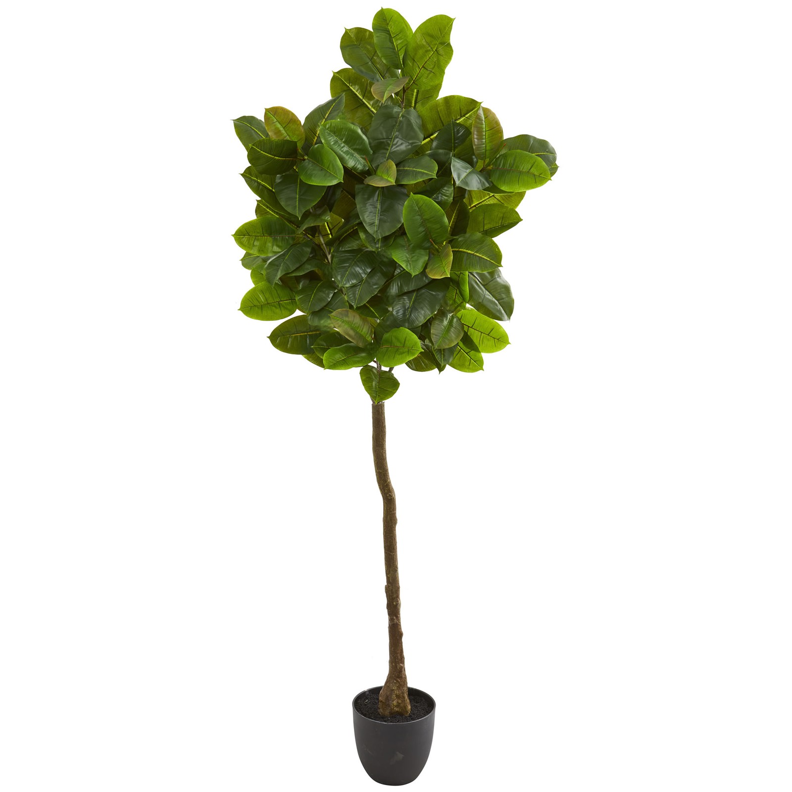Rubber Leaf Artificial Tree Real Touch Nearly Natural 6’ Home Garden Decoration