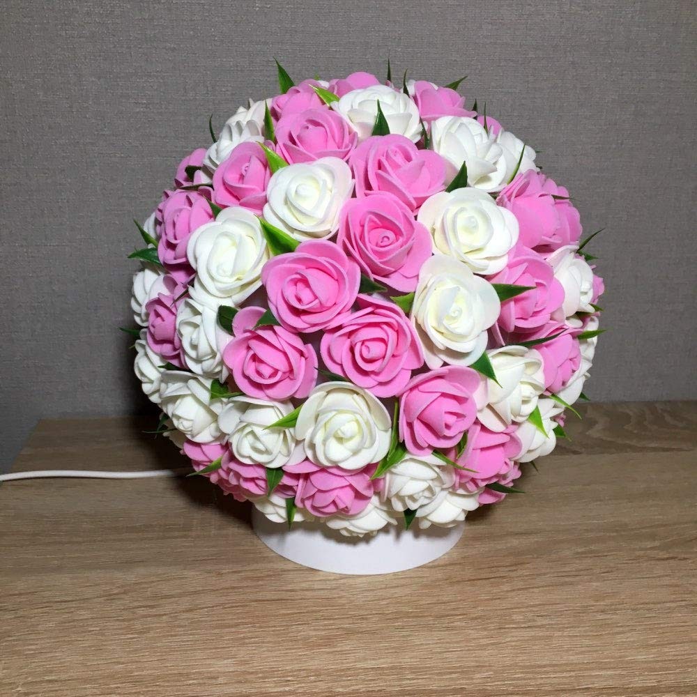Garnet Mini Foam Rose Artificial Flowers DIY Crafts Wedding Bouquets 100 PCS