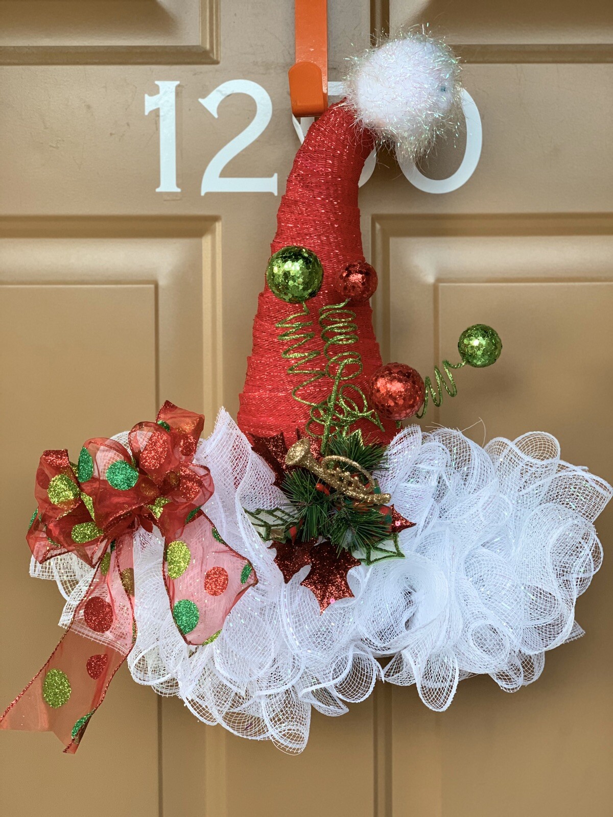 Whimsical Santa Hat Wreaths 