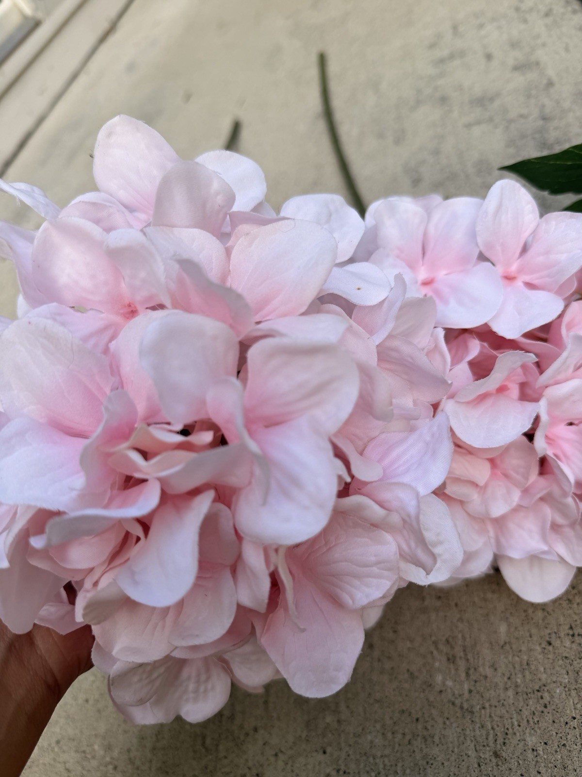 Ashland Spring Faux Floral Stems Lot 4 Pink Hydrangea Blush Peony Silk Flowers