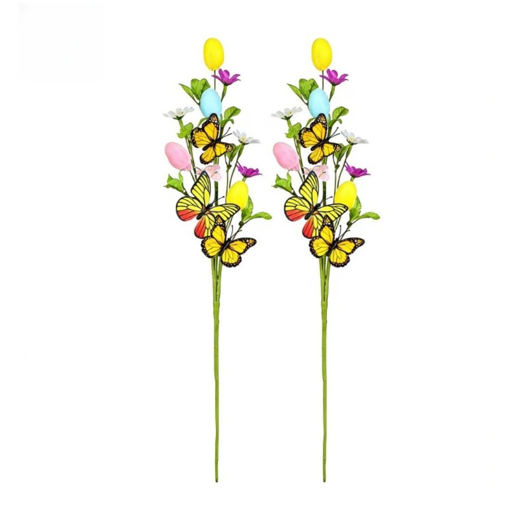 Yellow Plastic Silk Easter Stem for Creating Festive Bouquets and Displays