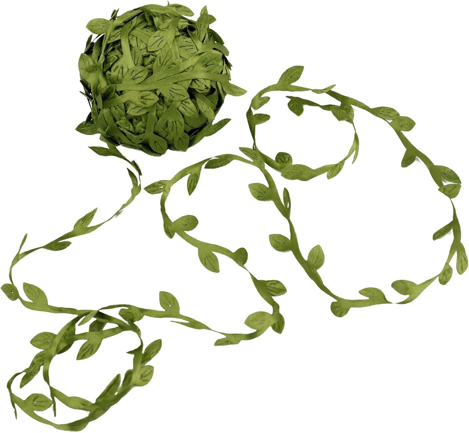 Artificial Ivy Vine -20 Yards Faux Green Leaf Ribbon Roll