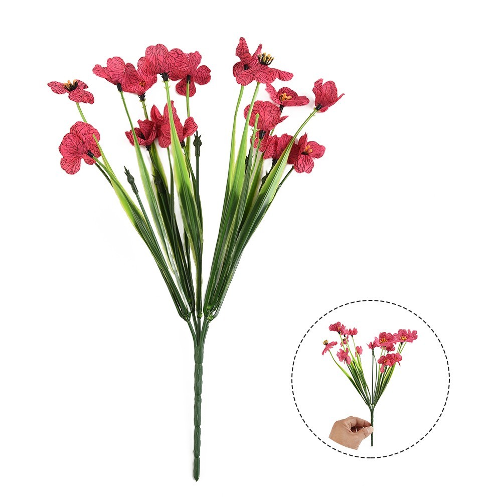 1 Bunch Artificial Flowers 31cm DIY Porch Decor Fake Flowers for multi Color