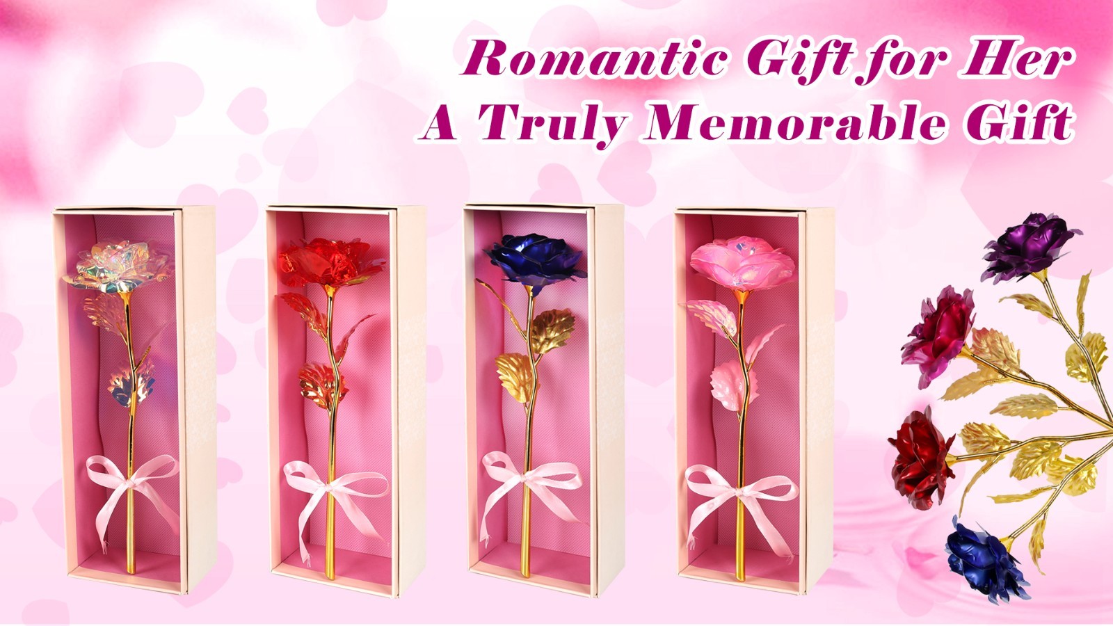Eternal Roses in Heart Shaped Vase – Perfect Mother’s Day Gifts for Mom, Grandma