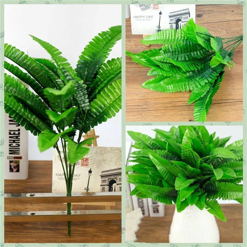 Hot Sale Green Plant Silk Leaf Foam Fake Artificial Foliage Flowers Home Decor