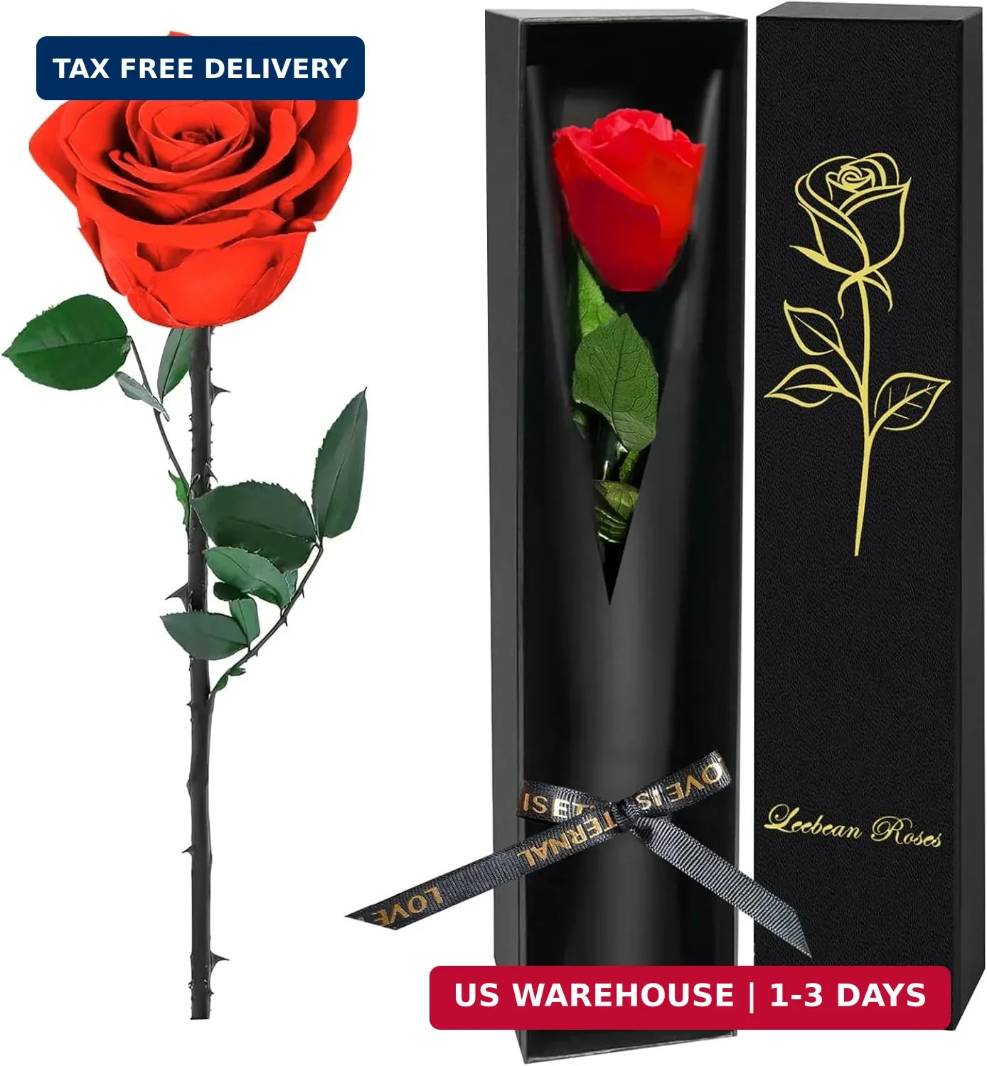 Single Forever Roses Luxury Gift for Women/Men, Birthday Gifts for Women,Flowers