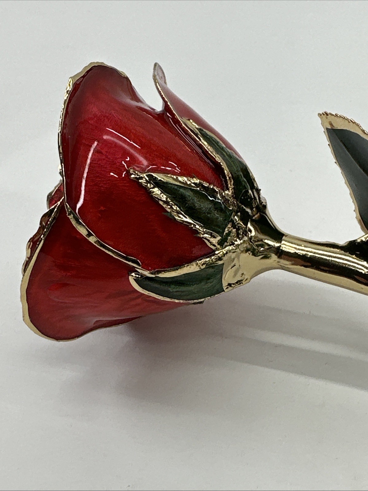 24k Gold Accent Roses Steven Singer Red & Gold & Golden Blooming Rose